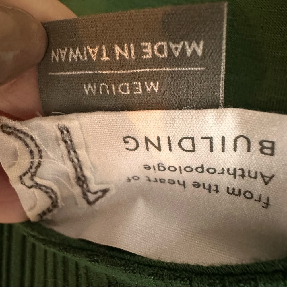 Anthropologie Asymmetrical Green Dress - Picture 8 of 9